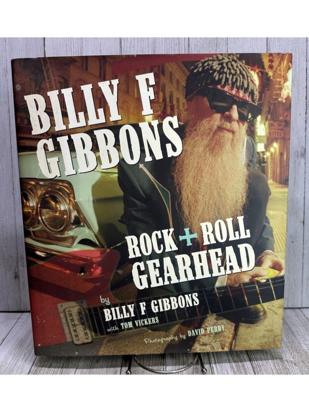 Vtg Billy F Gibbons: Rock + Roll Gearhead Hardcover Book MBI 2005